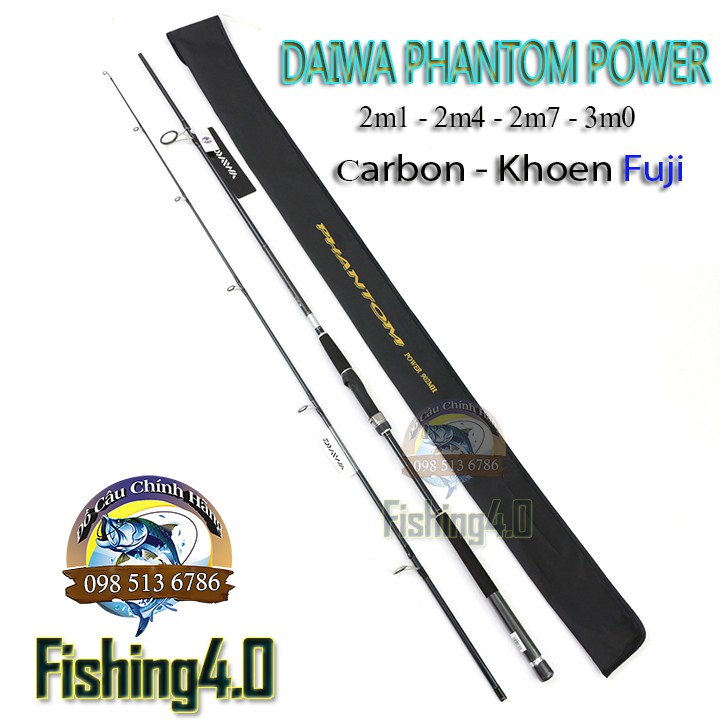 CẦN CÂU DAIWA PHANTOM POWER 2M1 2M4 2M7 3M0 CHÍNH HÃNG.