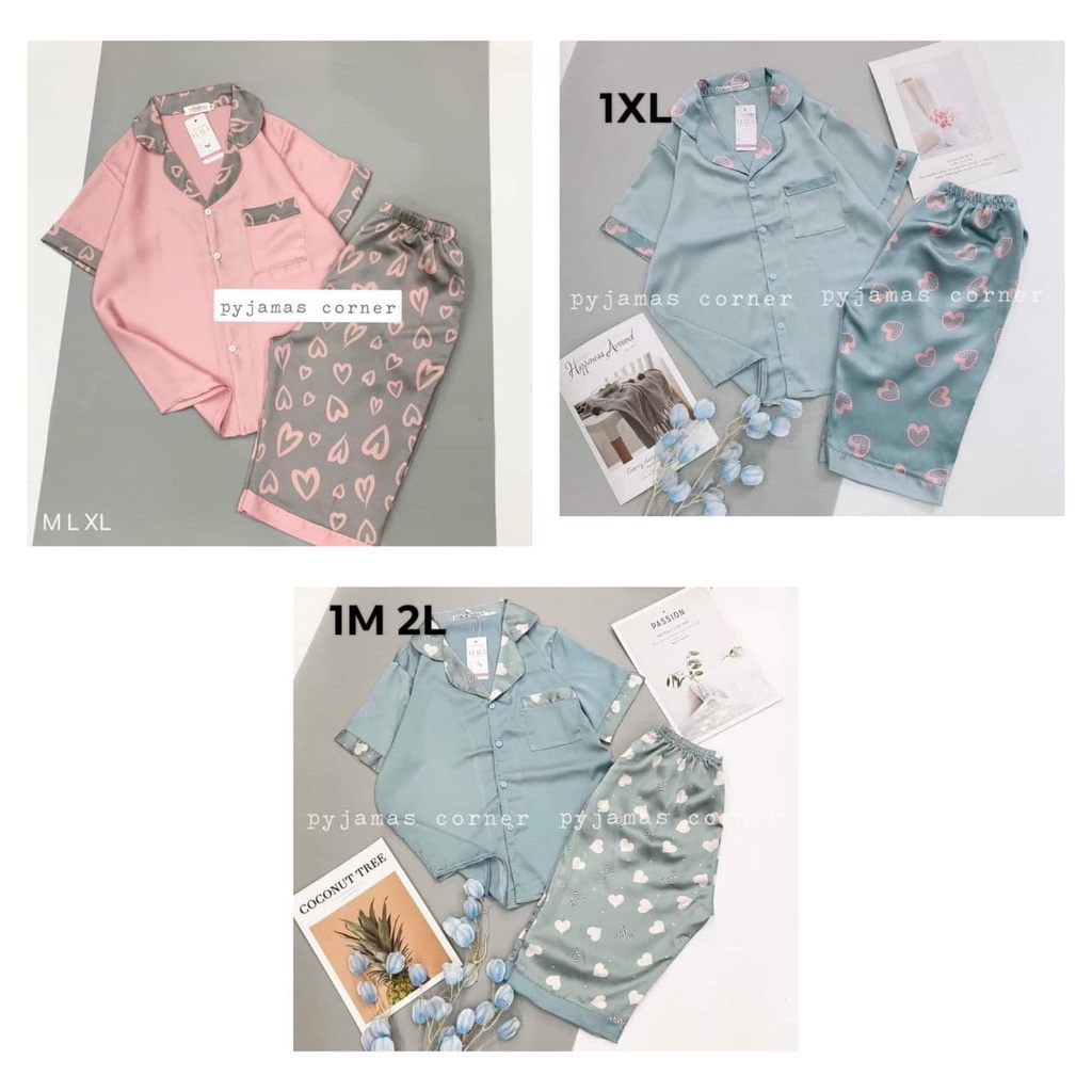 Bộ Lụa Satin Lửng Hàng Đẹp có size