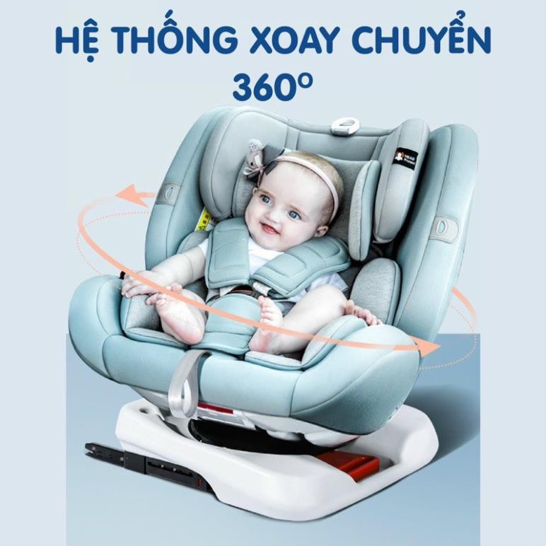 Ghế ngồi ô tô trẻ em Doux xoay 360 độ isofix 0-12 tuổi