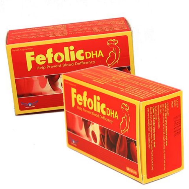 Fefolic DHA Sắt bà bầu