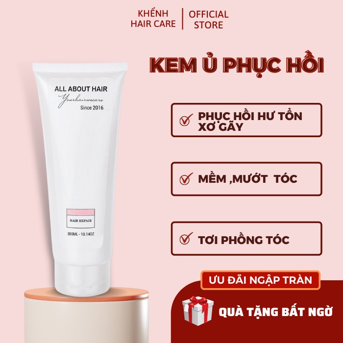 [ CHÍNH HÃNG] Kem ủ tóc Hair Repair Phục Hồi Hư Tổn+ QUÀ TẶNG