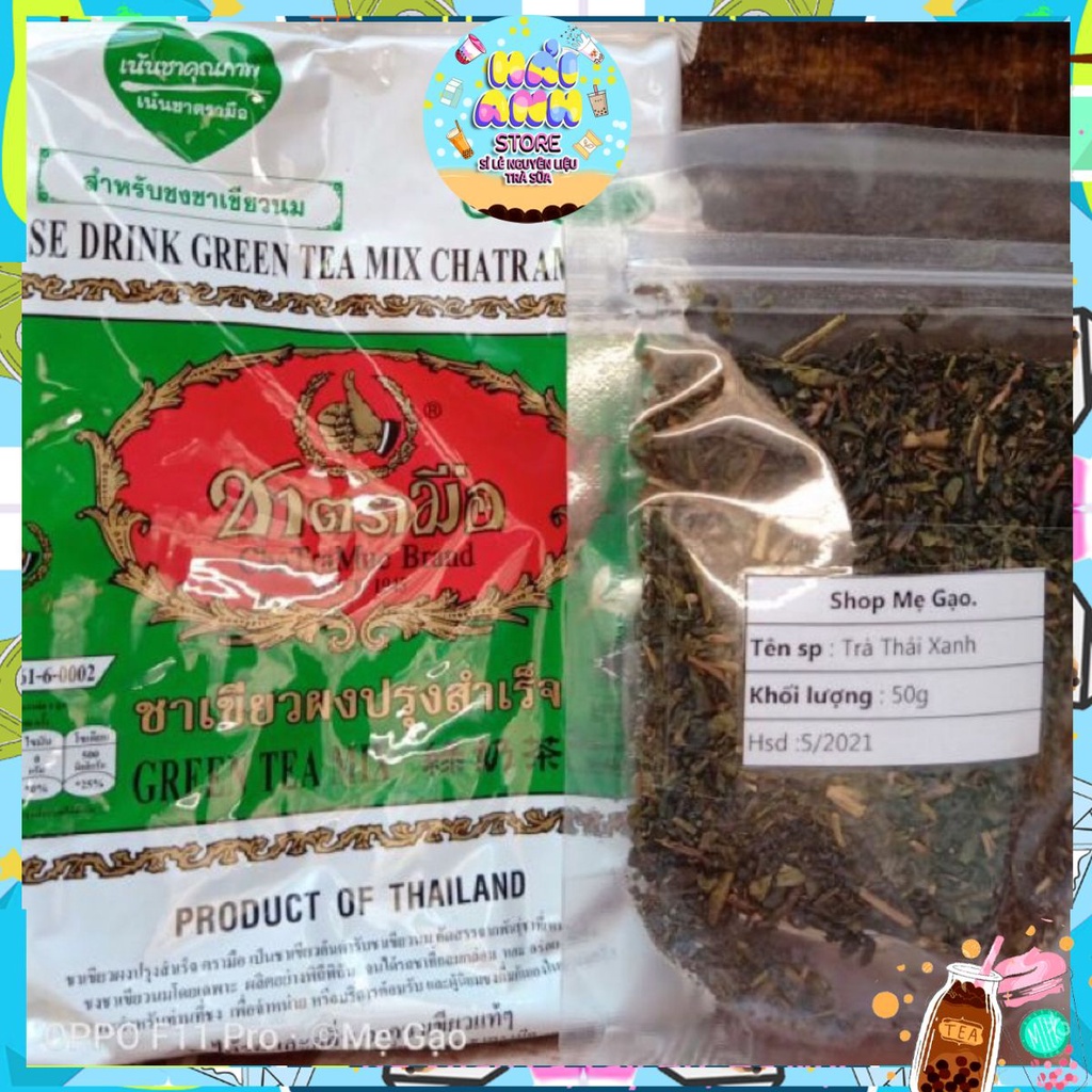 ✅ [ CHẤT LƯỢNG ] Lẻ 50 gam Trà Thái xanh pha trà sữa thái ✔ | BigBuy360 - bigbuy360.vn