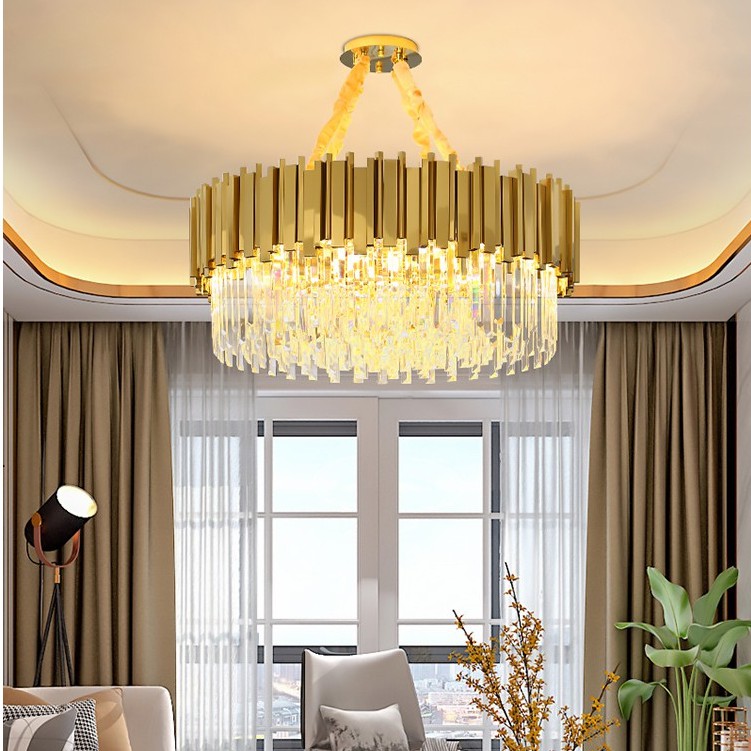 Đèn thả pha lê MONSKY CROSI kiểu dáng hiện đại, sang trọng trang trí nội thất cao cấp.