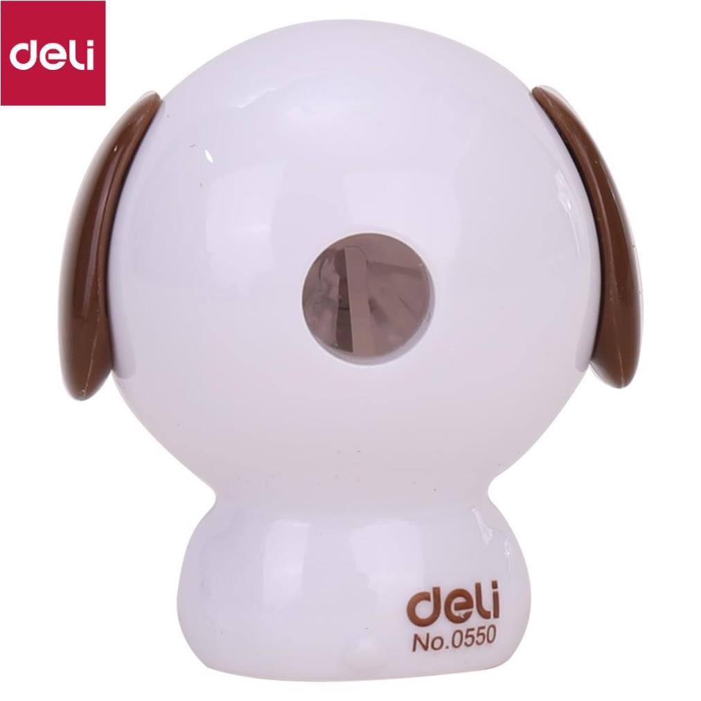 Gọt bút chì Deli - lưỡi thép xanh dương, hồng, trắng - 1 cái - E0550 [Deli]