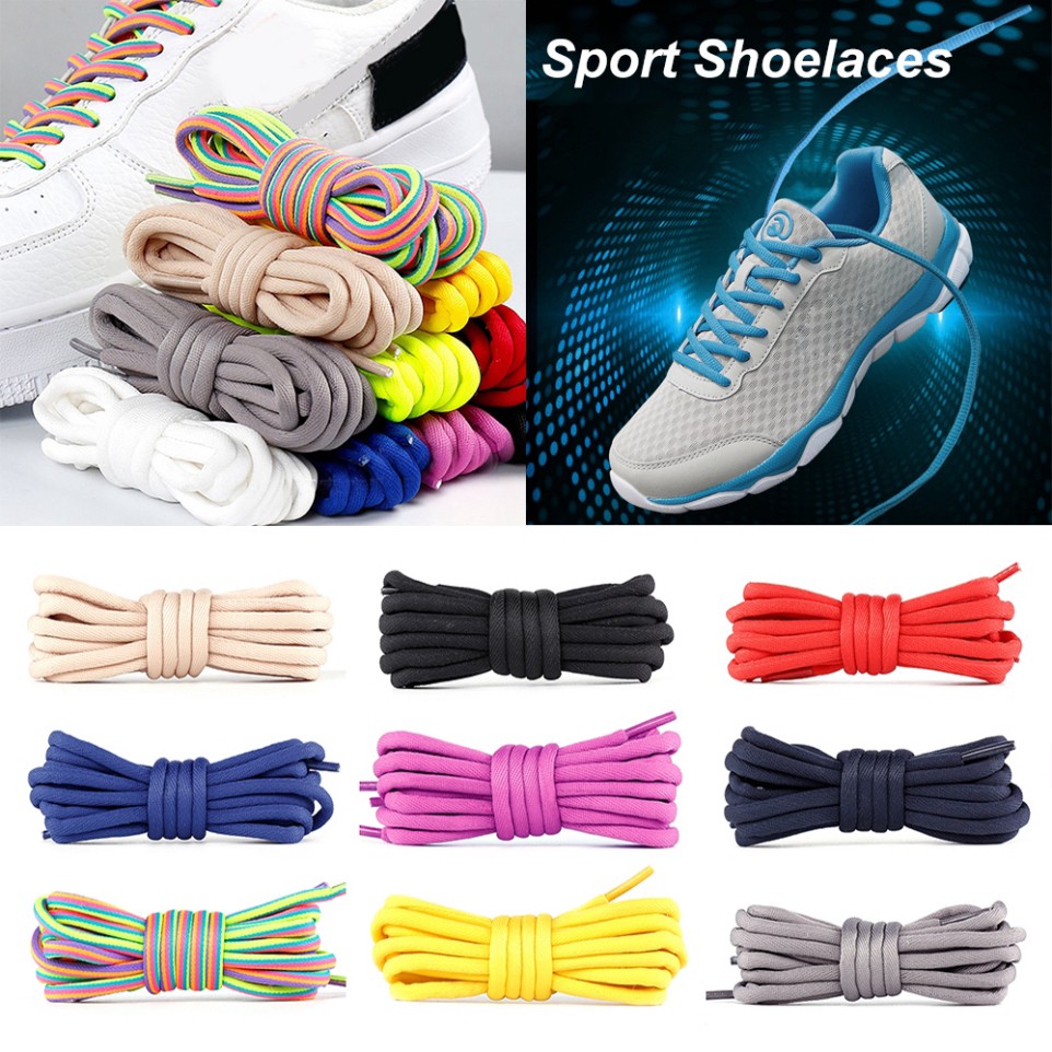 Sale 73% Dây giày thể thao dạng tròn màu trơn siêu bền tùy chọn, Giá gốc 23000đ - 8G92