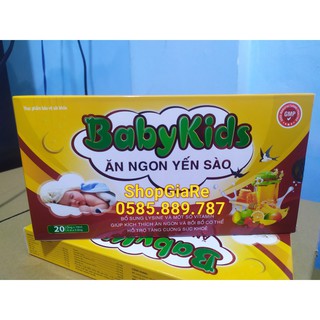 Babykids ăn ngon yến sào hỗ trợ tiêu hóa, giúp ăn ngủ ngon, bổ sung vitamin, khoáng chất cho cơ thể, tăng cường sức khỏe