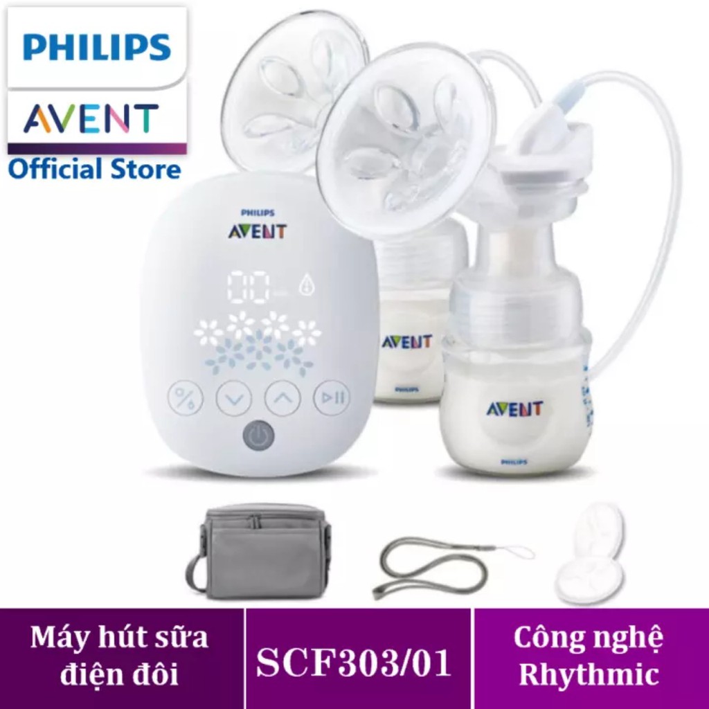 [Mã MKBC13 giảm 80k đơn 1 triệu] Shop Bố Ken Máy hút sữa hoa tuyết/Eureka Philips Avent bằng điện đôi hàng chính hãng