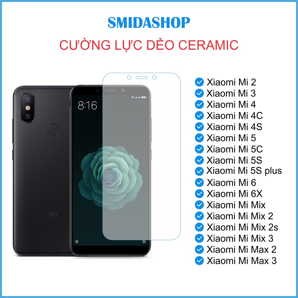 Cường lực Xiaomi Mi 2,3,4,4c,4s,5,5c,5s,5s plus,6,6x,Mi mix,2,2s,3,Mi Max 2,3