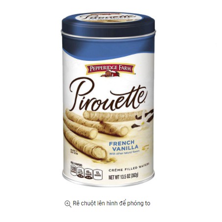 BÁNH ỐNG ĐIẾU ARNOTT'S VỊ SÔ-CÔ-LA HẠT DẺ PEPPERIDGE FARM 382G