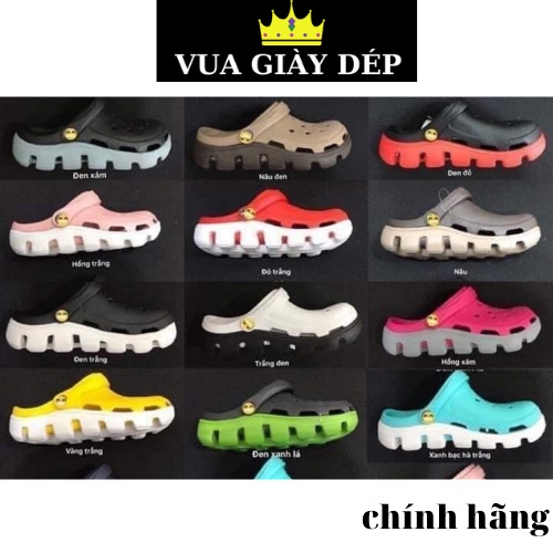 Dép cross , dép sục nam nữ crocs chính hãng full tag đế cao đi mưa cực xịn size từ 35 đến 44