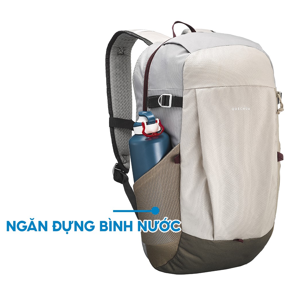 Balo thể thao leo núi dã ngoại QUECHUA nh100 20 lít tiện dụng - be