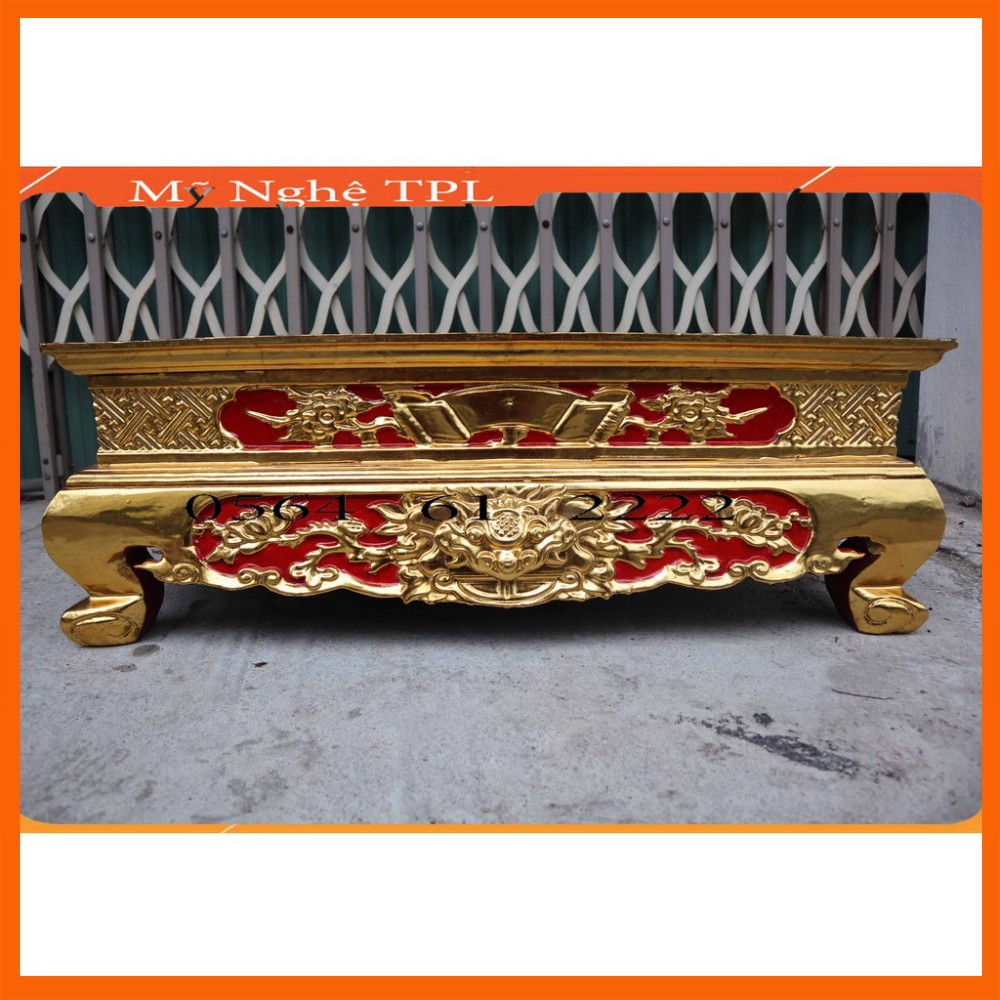 Bàn osin thờ, Mâm xà gỗ mít cao cấp cao 23cm