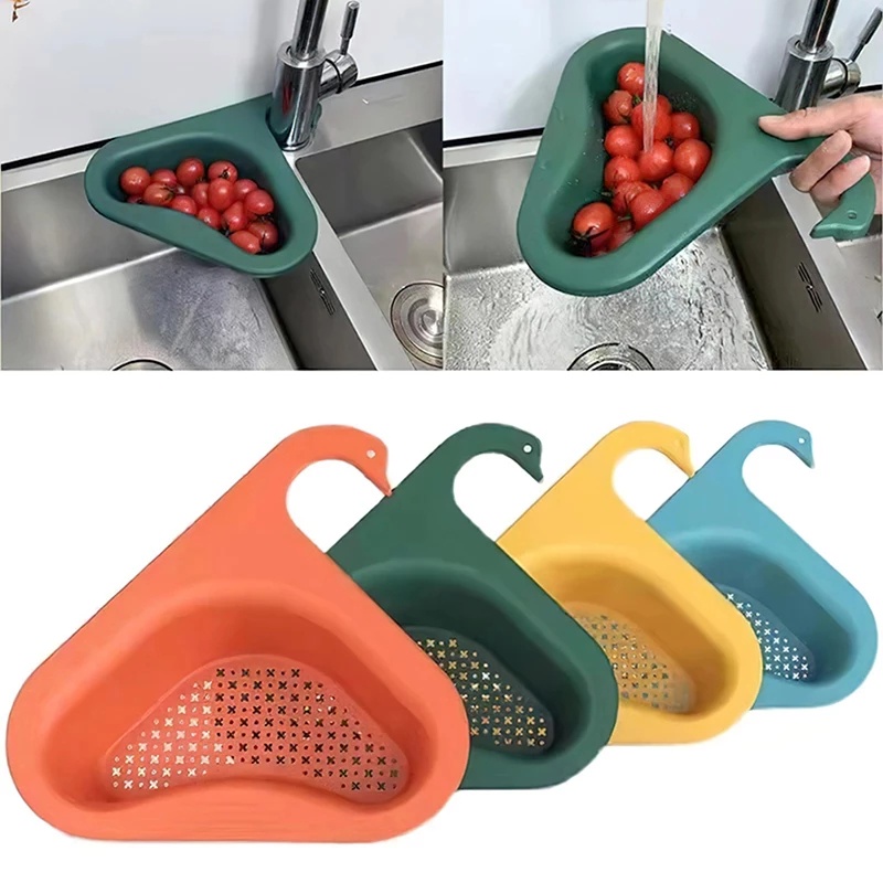Rổ nhựa hình thiên nga đa năng dùng rửa rau củ quả tiện dụng