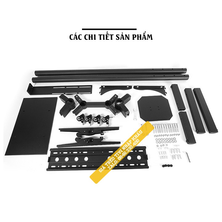 Giá treo tivi di động có bánh xe 1500A 32 - 55 inch - Kệ Cột Treo Tivi Di Chuyển