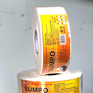 Giảm 10% cho đơn hàng từ 100k.Giấy vệ sinh  cuộn to 2 lớp* 500gr Sumpo