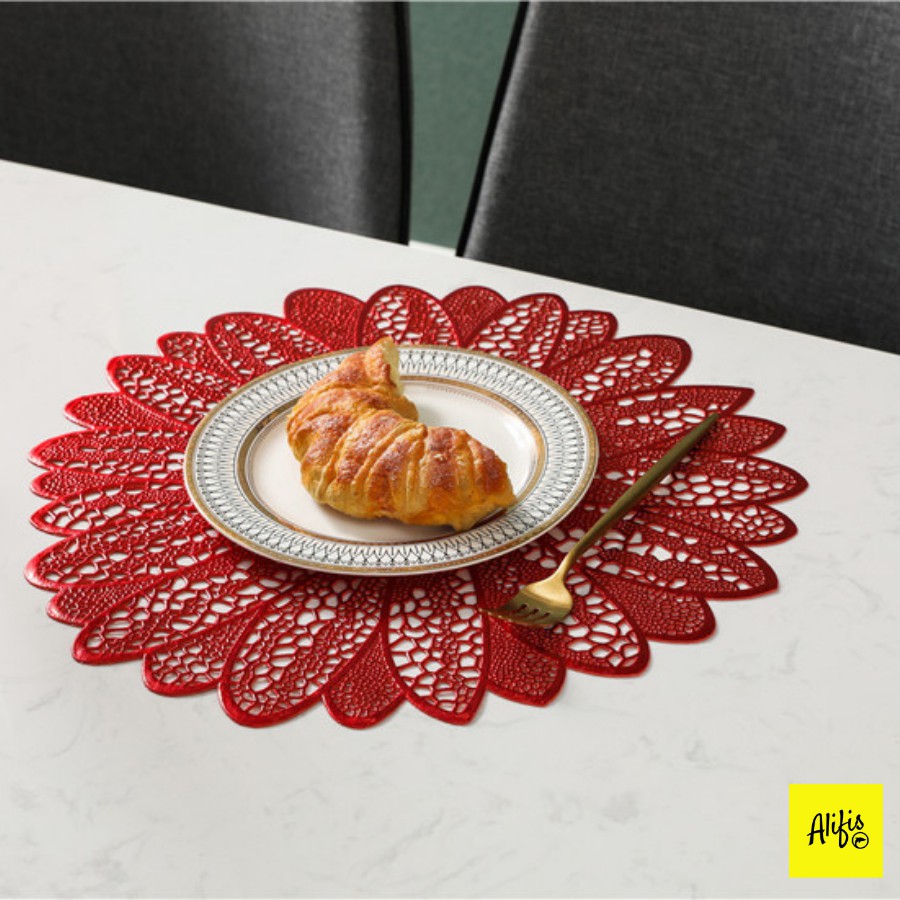 Tấm lót bàn ăn, bàn cafe, bàn họp hình hoa sang trọng – cách nhiệt – dùng cho bàn ăn gia đình, nhà hàng, khách sạn