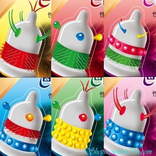 Bao cao su gân gai lớn Extra Sensitive RUNBO bcs siêu mỏng,nhiều gel chống xuất tinh sớm
