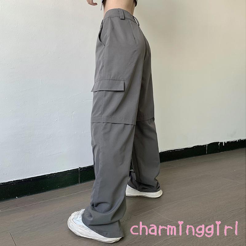 Quần ống rộng Màu Sắc Thanh Lịch Cho Nữ
