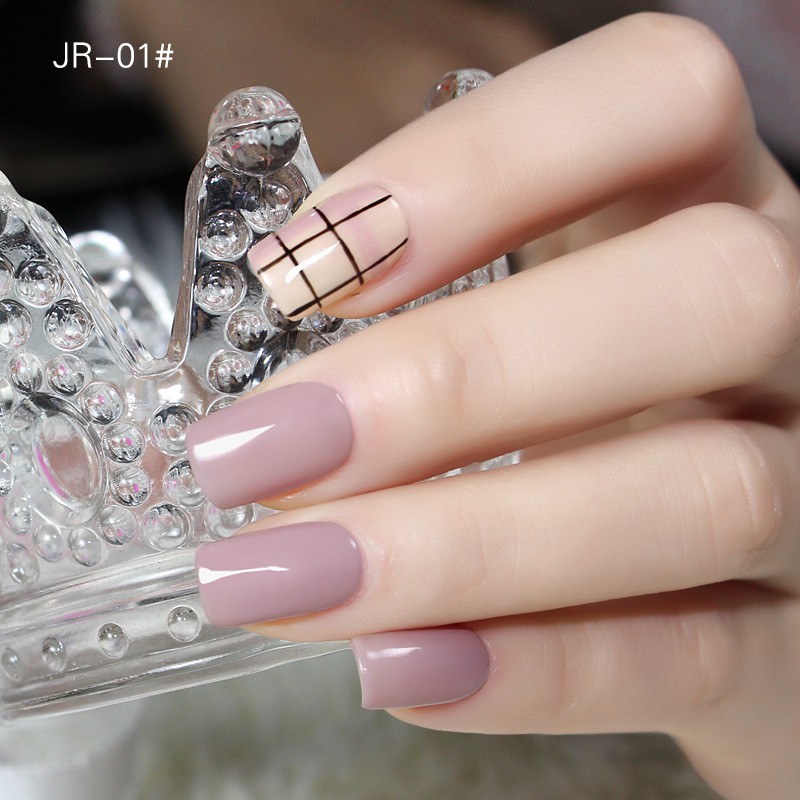 Sơn gel AS sơn móng tay gel sơn phụ kiện nail tone hồng nude nhẹ nhàng mã JR 15ml