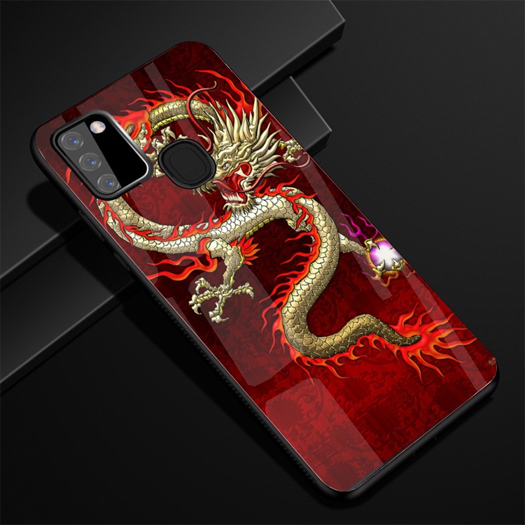 Ốp Lưng Kính SAMSUNG GALAXY A21S Hình in 3D sáng bóng cao cấp