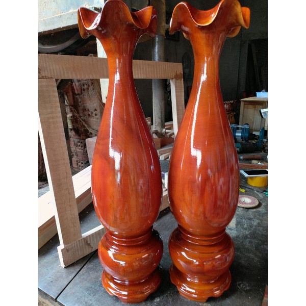Đôi tì bà gỗ tràm cao 61CM X 16CM