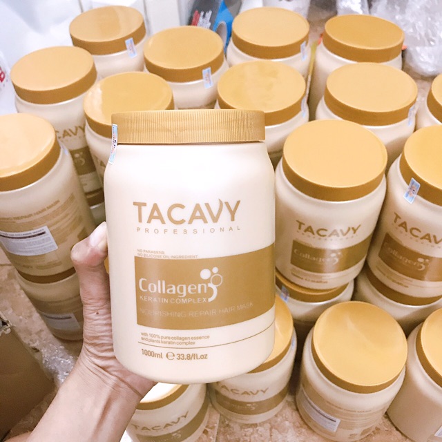 (Rẻ sập sàn) Kem ủ Tóc Phủ Lụa Tacavy Collagen