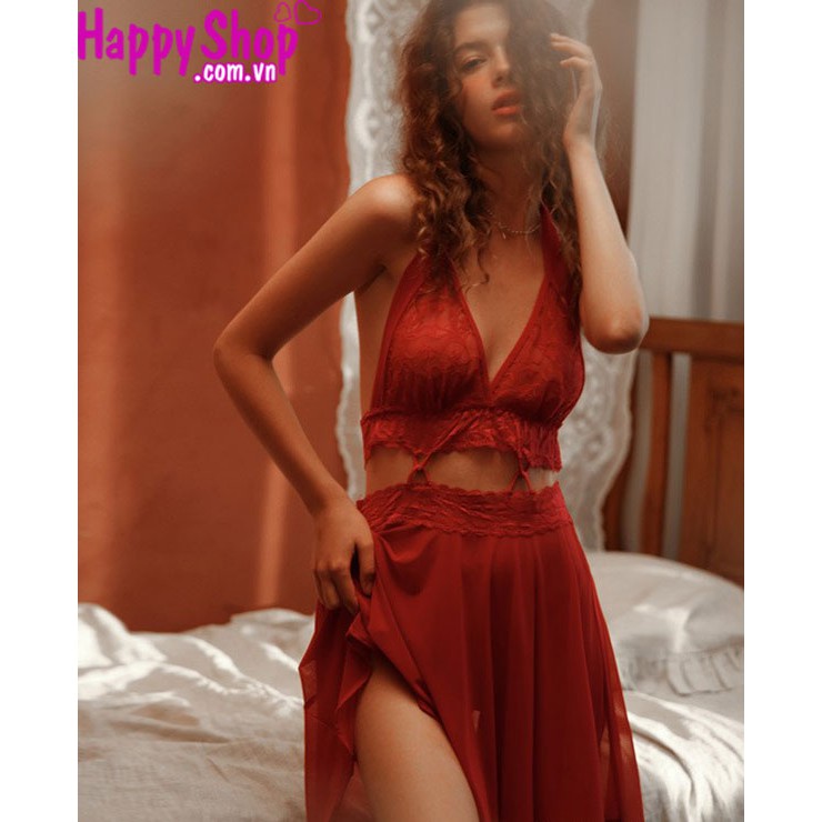 Đầm ngủ hở lưng gợi cảm, váy ngủ ren cao cấp sexy quyến rũ TK2514