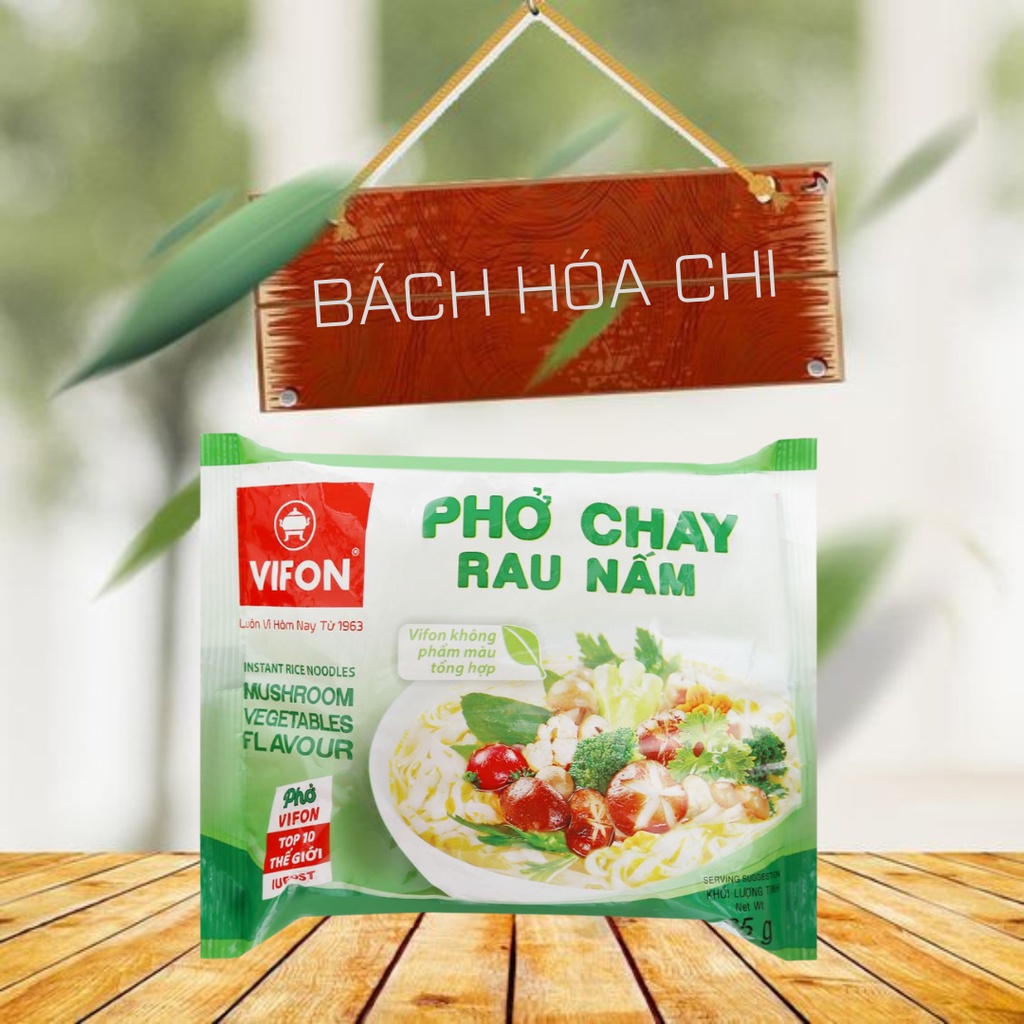 Thùng 30 gói Phở chay rau nấm Vifon gói 65g