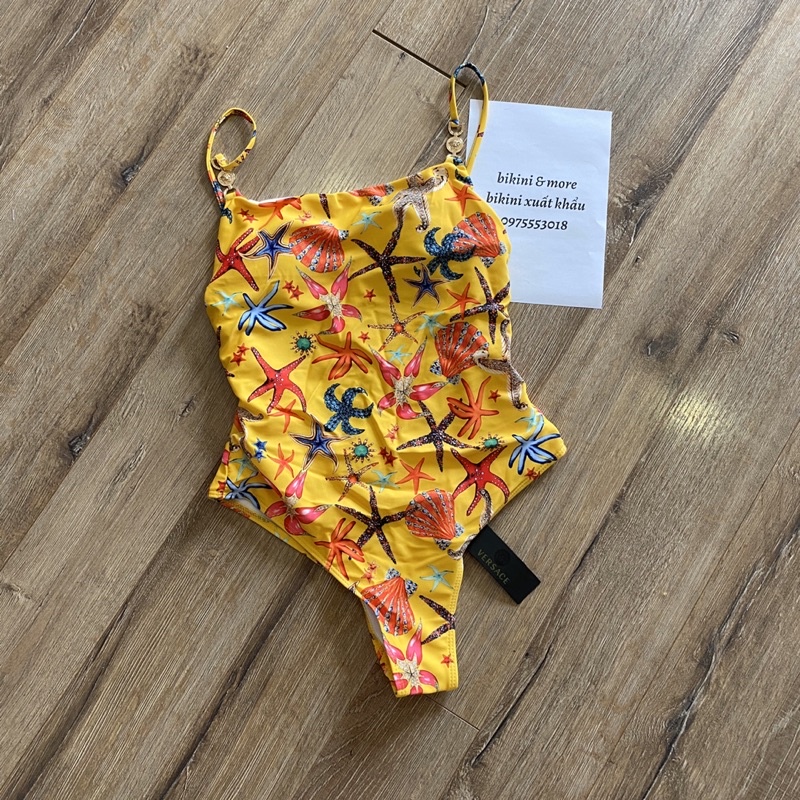 [BKN1242N] &lt;BRAND&gt; BODYSUIT VSC CHAIN SAOBIEN XANH BLUE/VÀNG