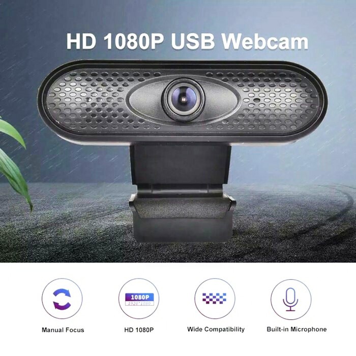 Webcam Full Hd X6 Độ Phân Giải 1080p Tích Hợp Mic Cho Máy Tính