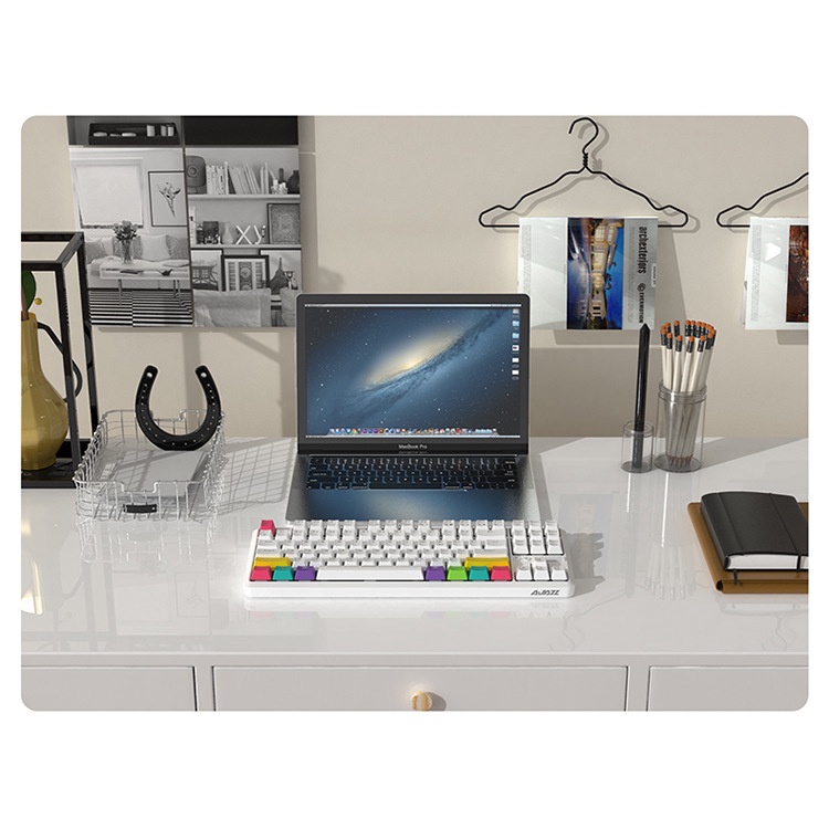Bàn phím cơ Bluetooth không dây AJAZZ K870T led RGB  - Bảo hành 12 tháng