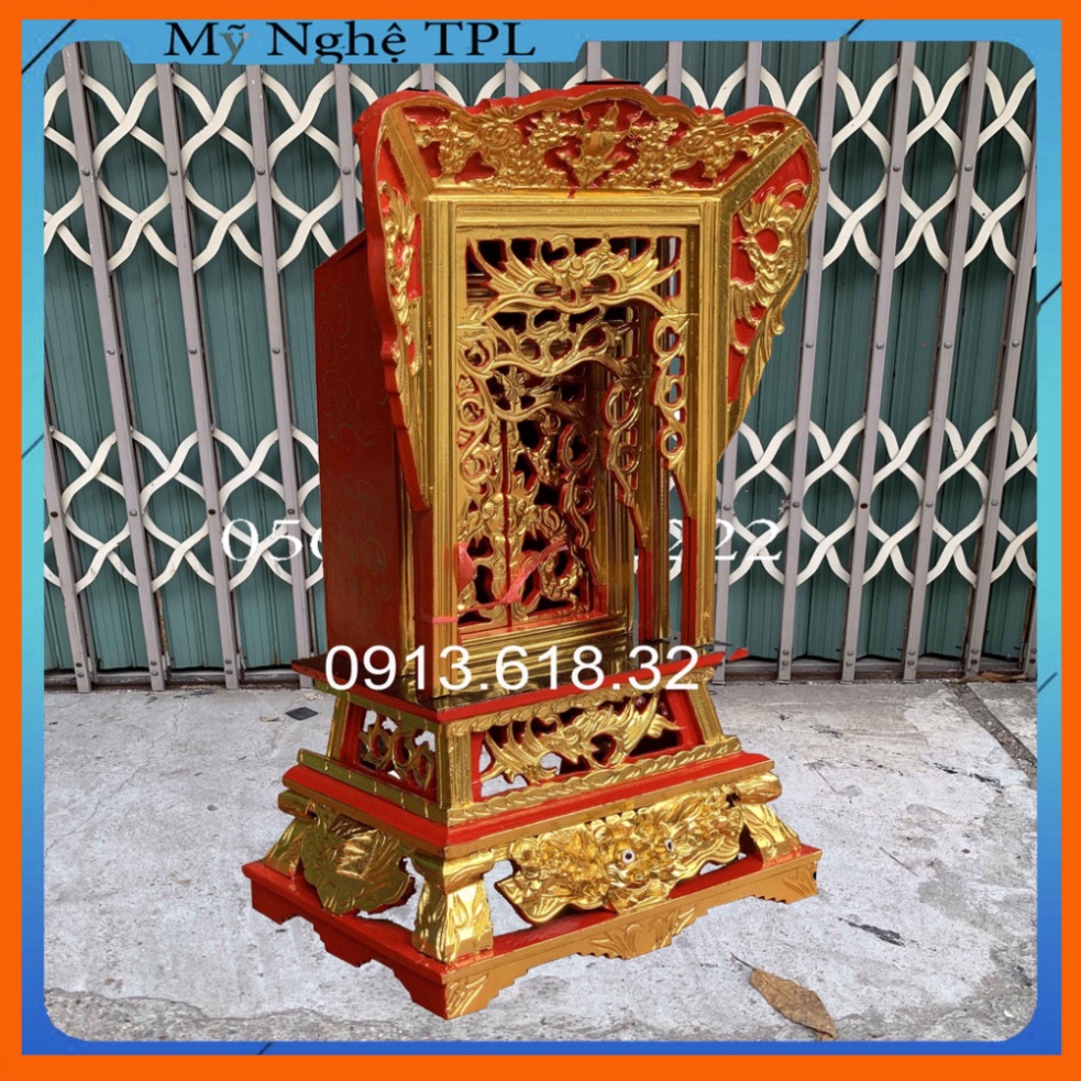 Khám Ỷ Bàn Thờ Gia Tiên Tượng Thờ Gỗ Mít Cao 71,81,91cm