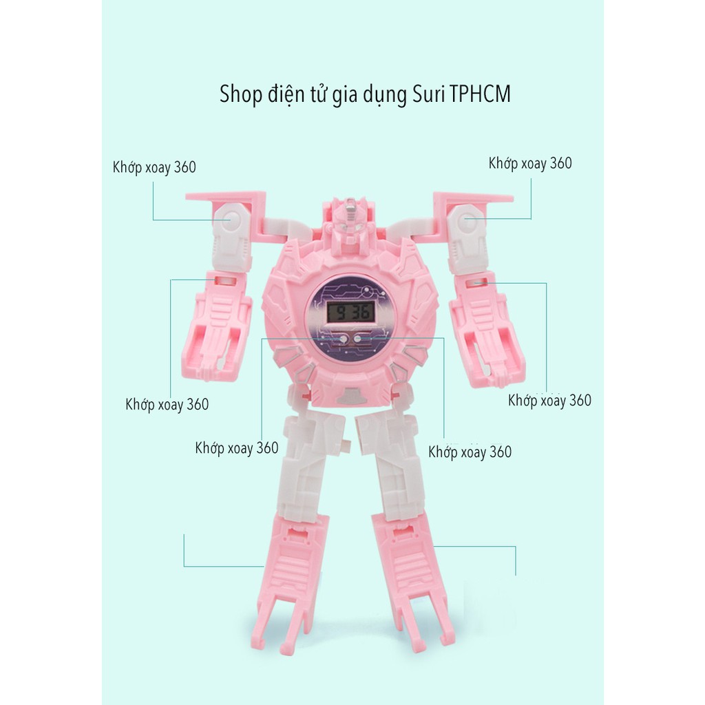 Đồng hồ robot biến hình cho bé fullbox | BigBuy360 - bigbuy360.vn