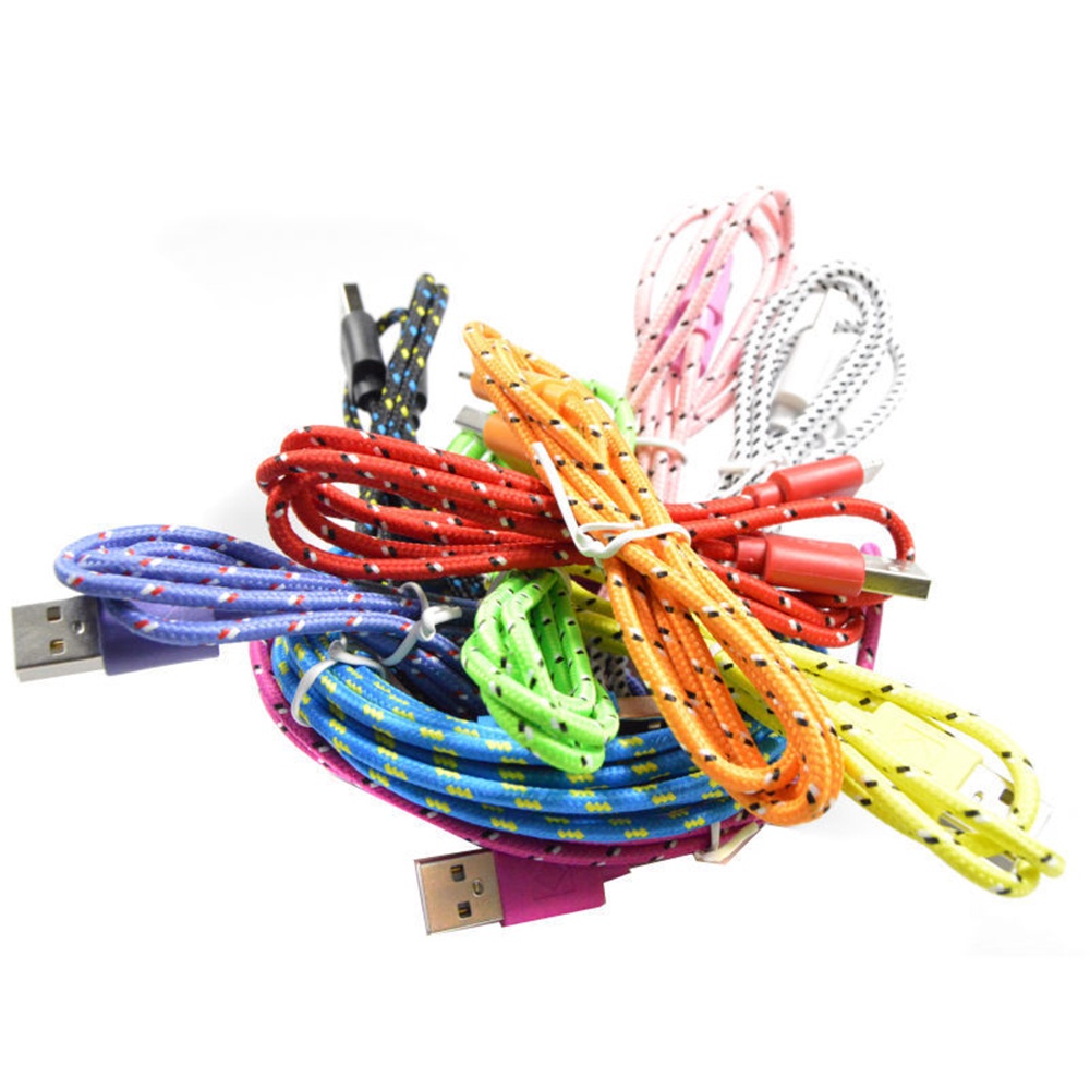 Dây Cáp Sạc Micro Usb 1m / 2m Nhiều Màu Siêu Bền Cho Điện Thoại