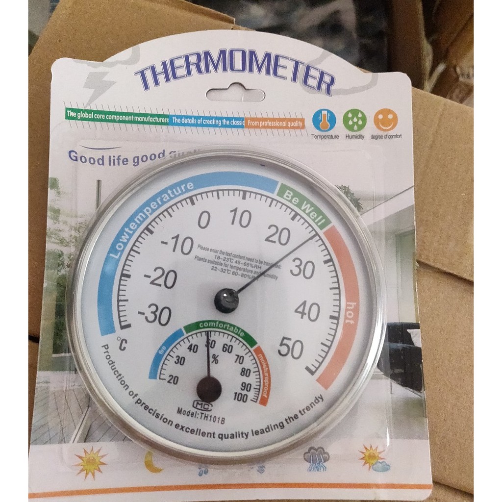 Nhiệt Ẩm Kế Cơ Học Thermometer TH101B - Đo độ ẩm và nhiệt độ trong phòng