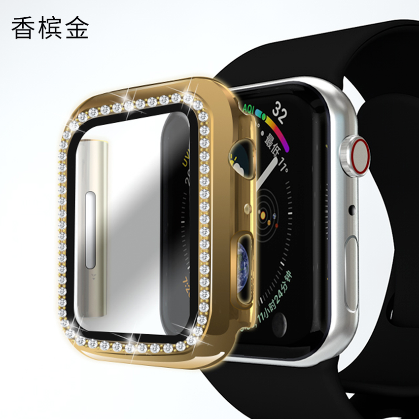 Bộ ốp bảo vệ màn hình đồng hồ thông minh cao cấp cho Apple Watch dòng 6 5 4 3 2 1 44mm 40mm 42mm 38mm