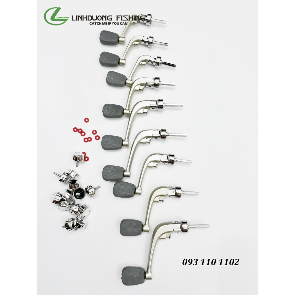 Tay quay máy, phụ kiện thay thế, núm cao su ma sát chống trơn.