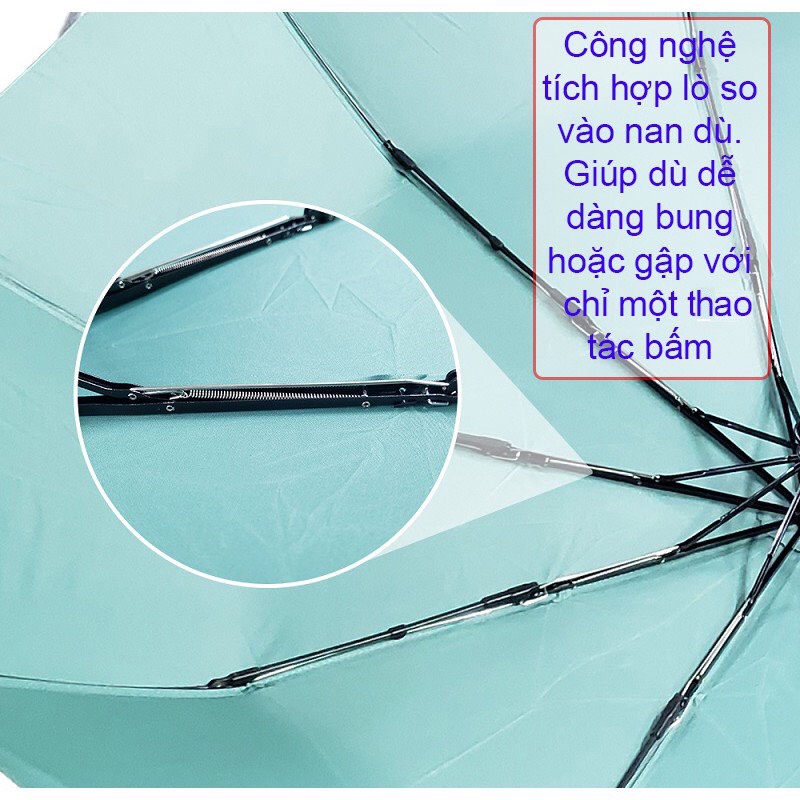 Hàng Nhật. Ô/ Dù tự động 10 nan gấp gọn chắc chắn che nắng mưa hàng cao cấp Luxry