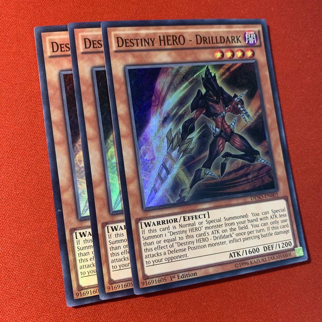 [EN-JP][Thẻ Bài Yugioh Chính Hãng] 'Destiny Hero - Drilldark'