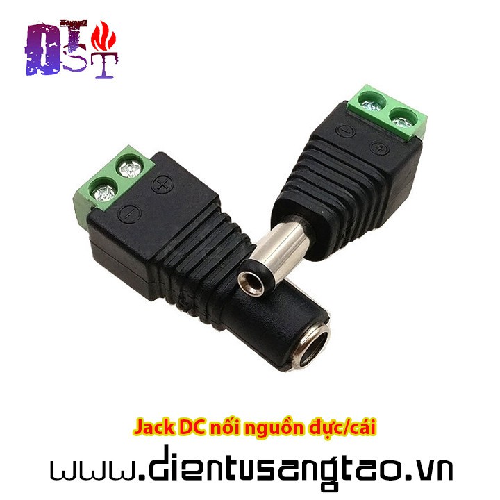 Jack DC nối nguồn đực,cái 1 cặp