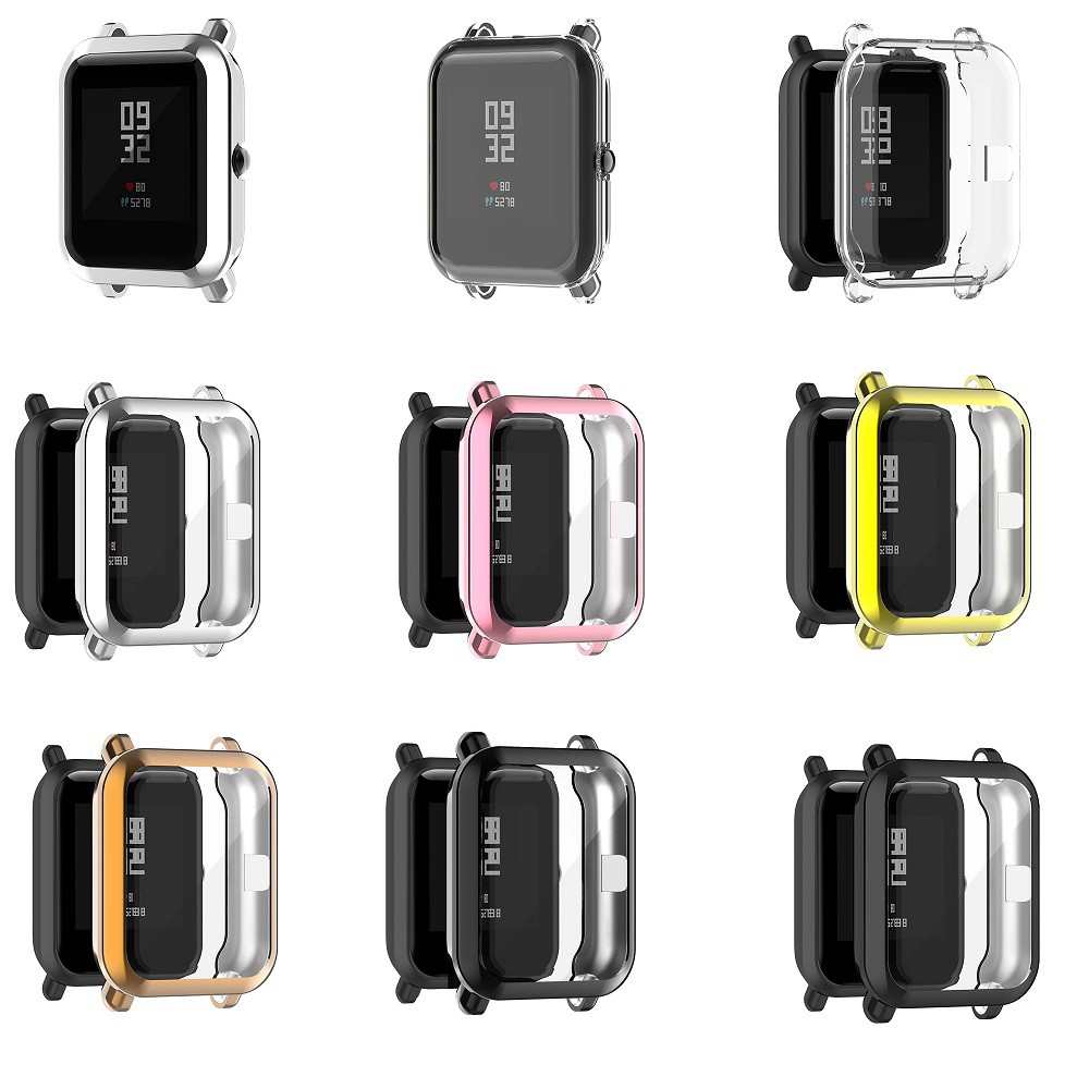 Vỏ bọc bảo vệ mặt đồng hồ thông minh TPU cho HUAMI AMAZFIT POP/ POP PRO/ GTS 2 MINI/ BIP/ BIP U/ BIP 1S/ BIP LITE