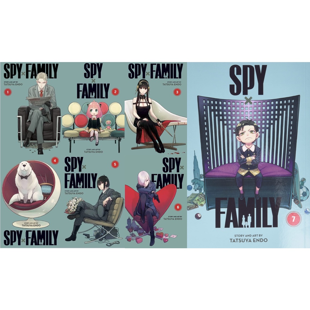 BỘ COMBO BỌC BÌA THƯỜNG SPY X FAMILY 1-7 (CÒN QUÀ)