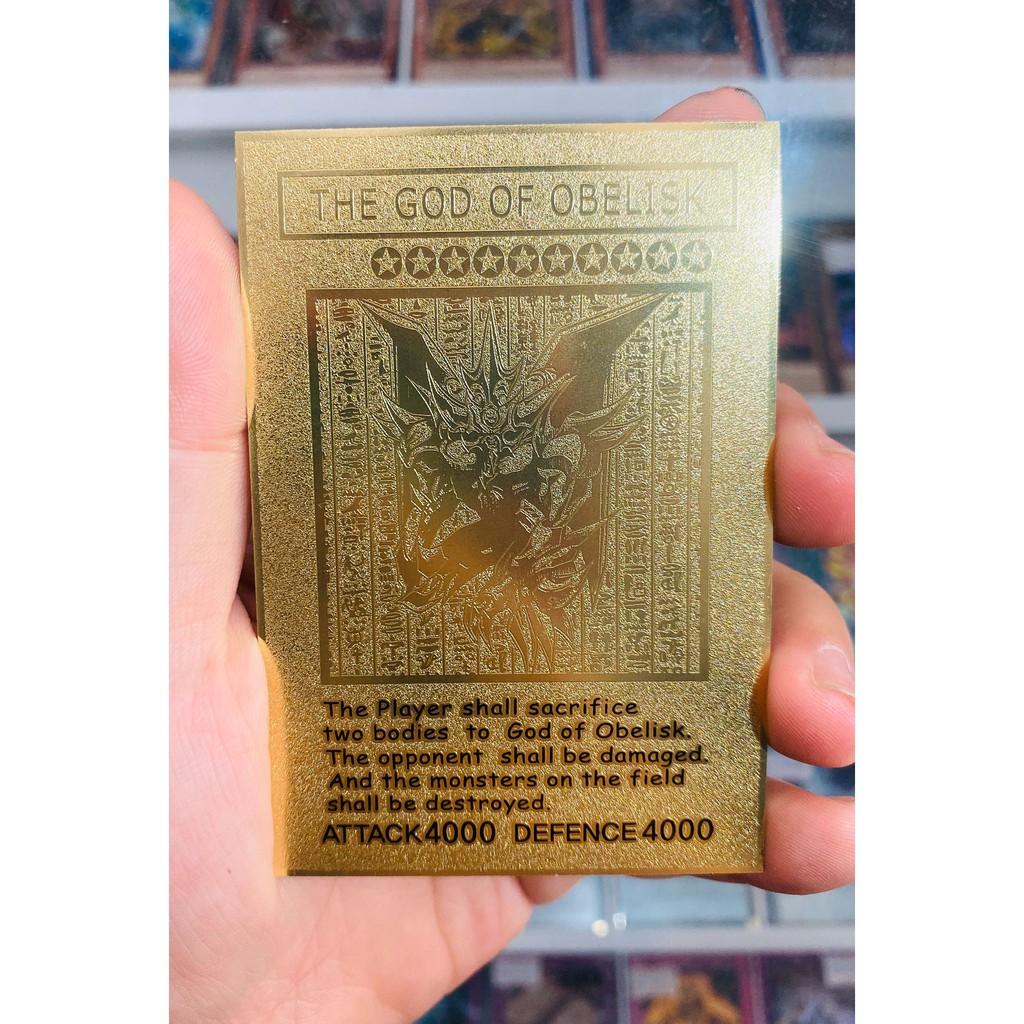 Thẻ Bài YugiOh! Obelisk the Tormentor - Gold Metal Phiên Bản Manga