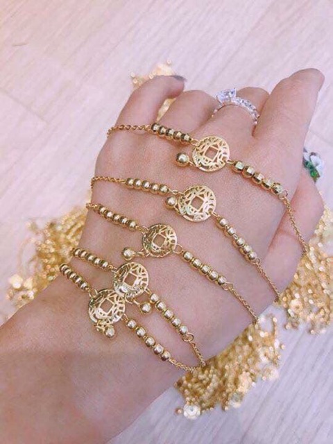 Lắc tay ,lắc chân kim tiền bạc xi vàng 18k(sỉ cực rẻ) | BigBuy360 - bigbuy360.vn