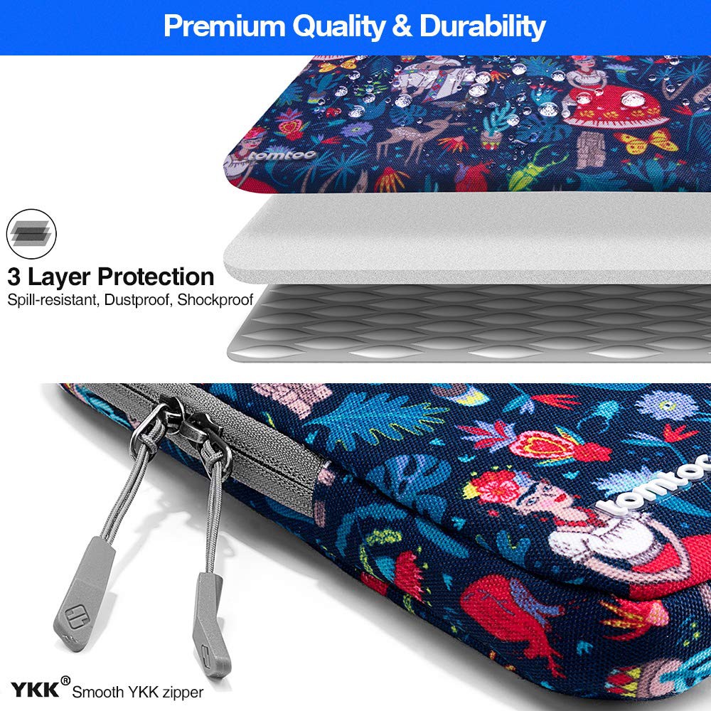 Túi chống sốc Tomtoc (USA) 360° Protective Macbook - Surface 13.3inch Dazzling Blue - A13 | BigBuy360 - bigbuy360.vn