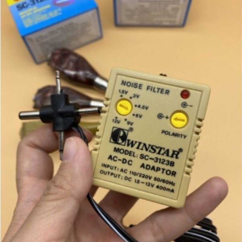 Nguồn đa năng Winstar 3123 máy pen phun xăm mini thần thánh  cao cấp dạng cục