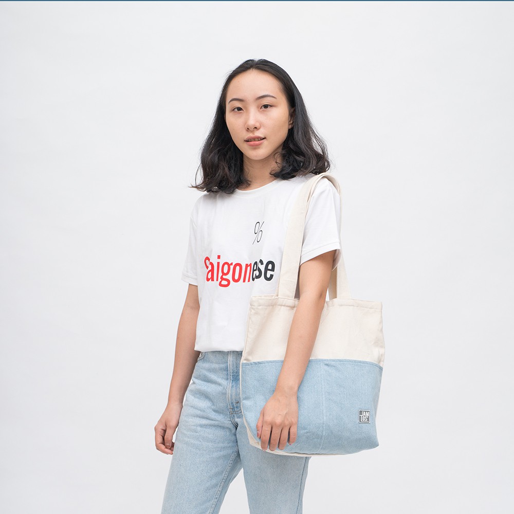 Jamlos Jeans Tote - Túi tote thời trang vải canvas