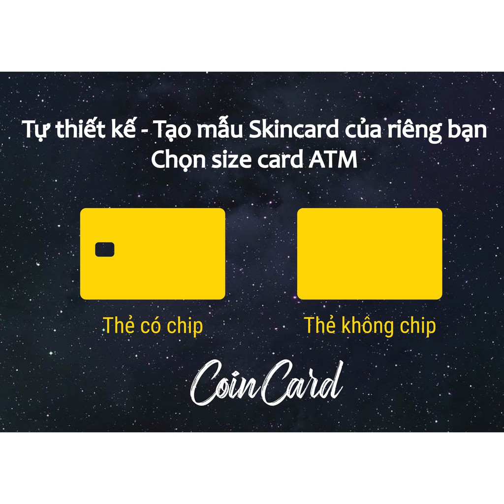 Miếng Dán HÌNH THEO YÊU CẦU  Tự thiết kế COINCARD
