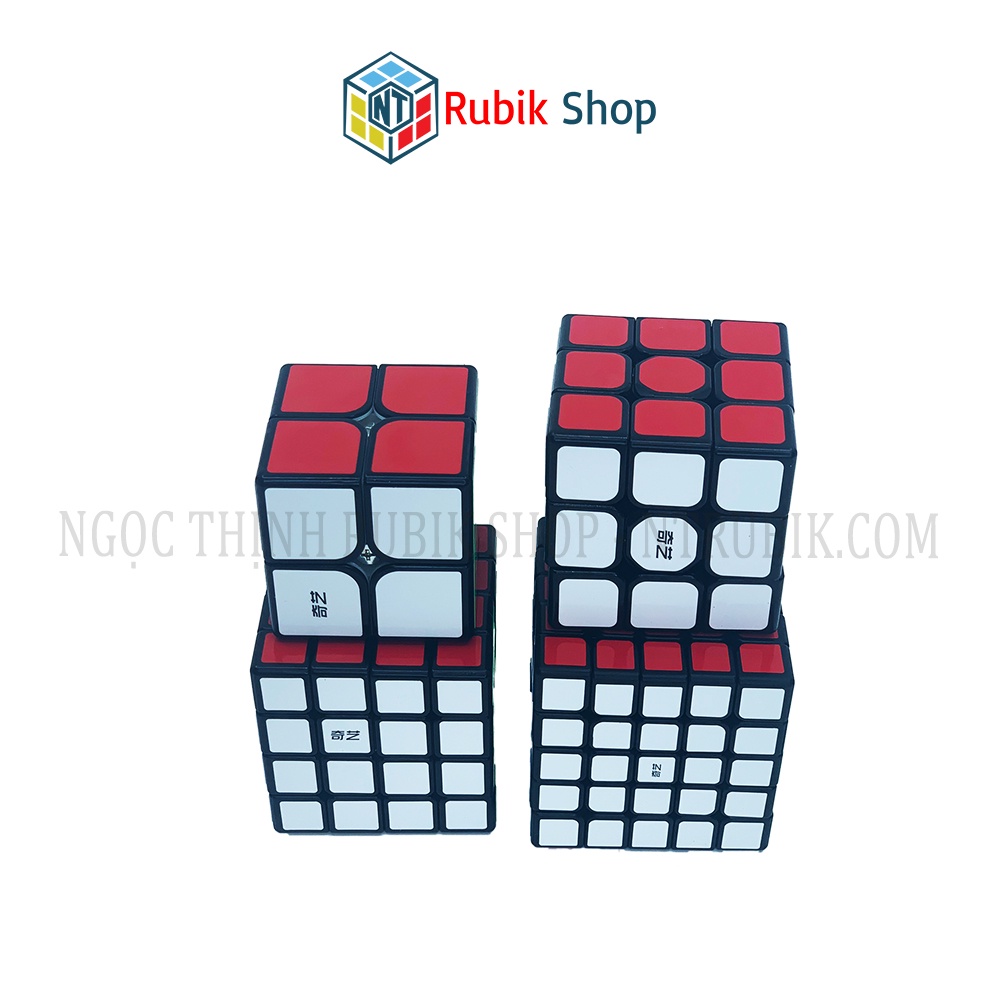 [Giảm Giá] Set 1 /Combo 4 Rubik (Qidi 2x2,Sailing 3x3,Qiyuan 4x4, Qizheng 5x5)