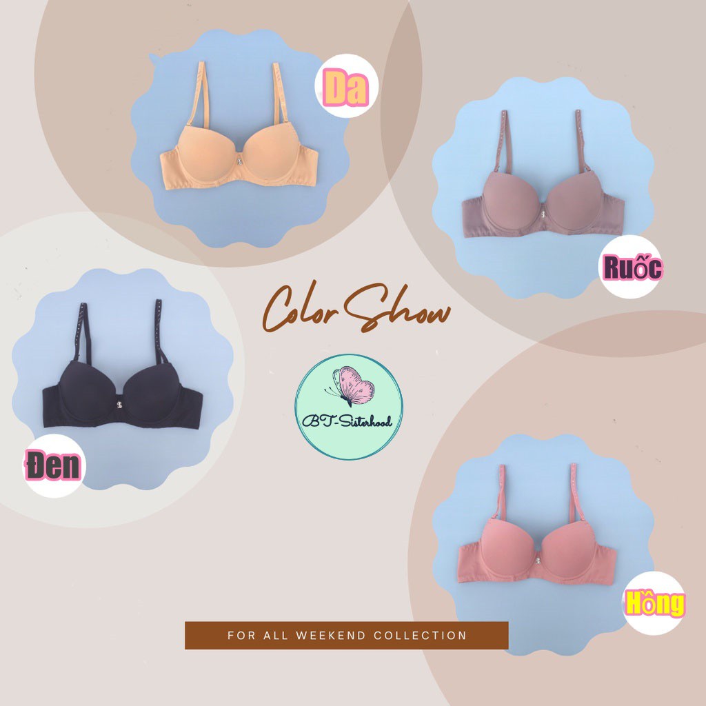 Áo ngực nữ Sister hood 915 cúp A,  áo lót thông hơi, nâng nhẹ, vải mềm mát, Thái Lan, BOMSISTER , LAVENUSA, LOT STORE